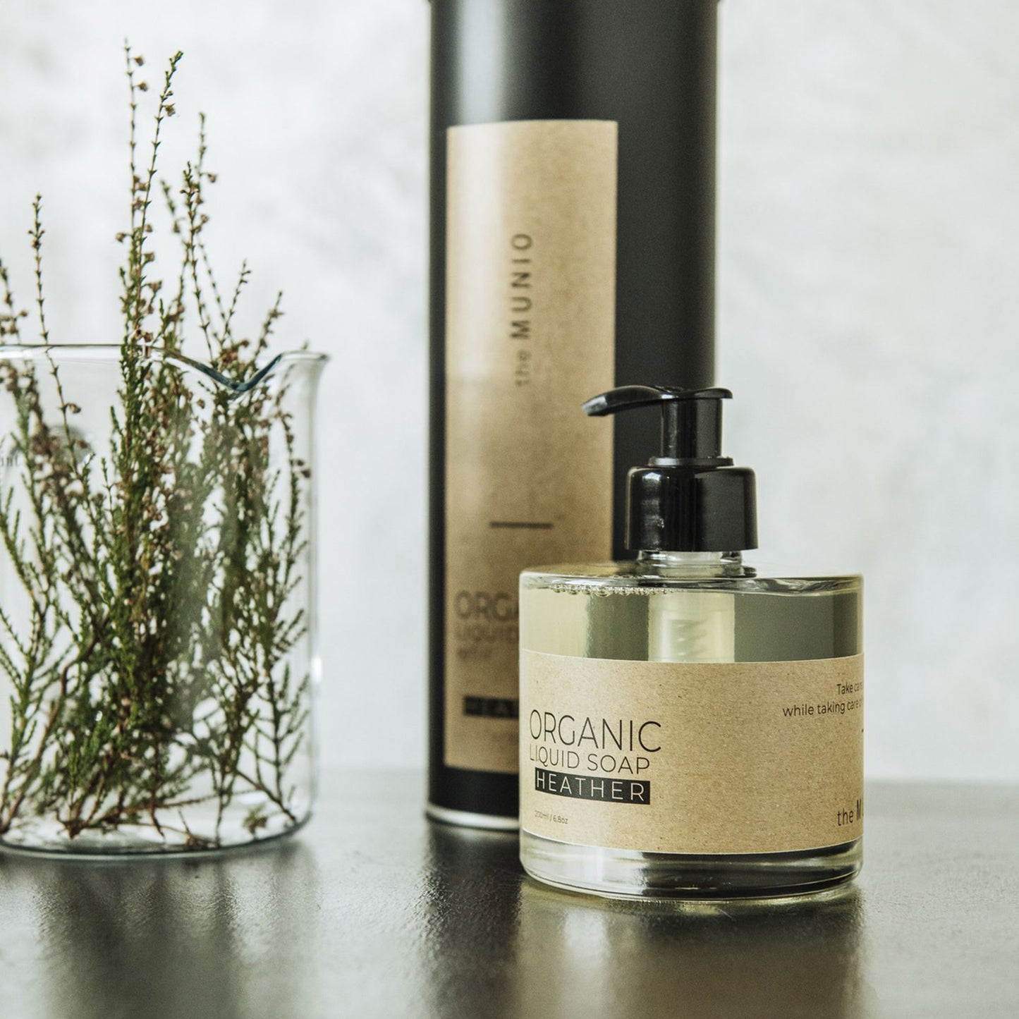 Heidekraut Bio-Flüssigseife in Glasflasche