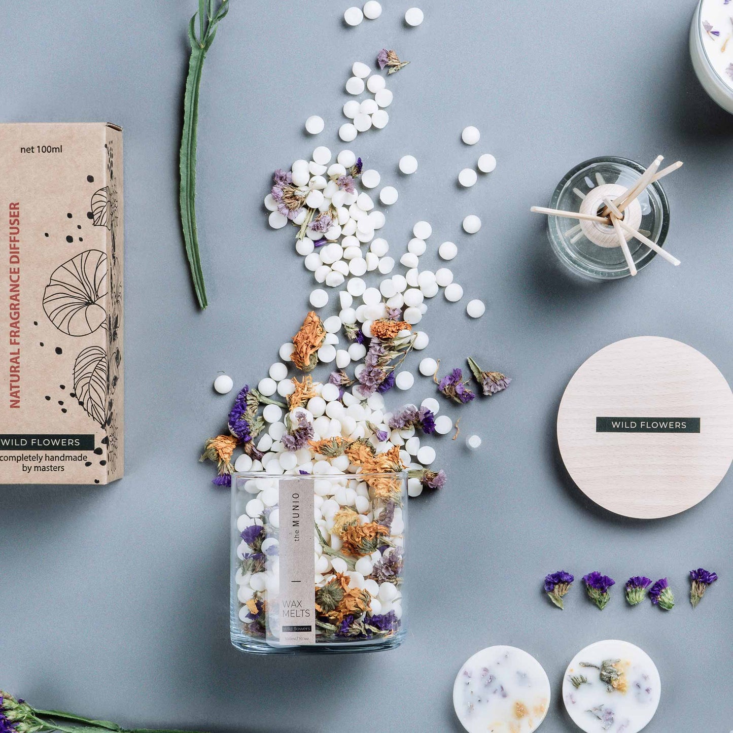 Wildblumen Washscmelze im Glas