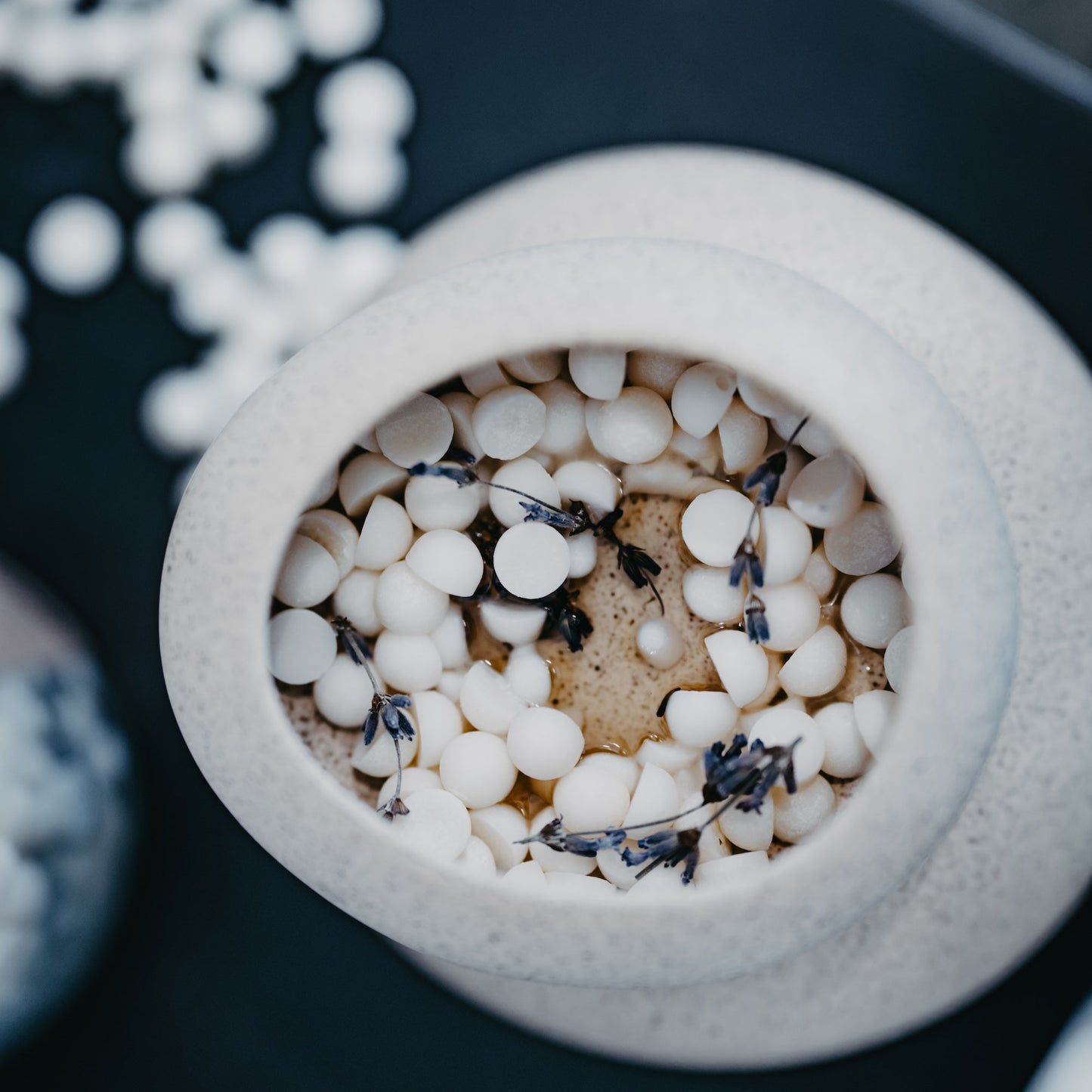 Lavendel Washscmelze im Glas