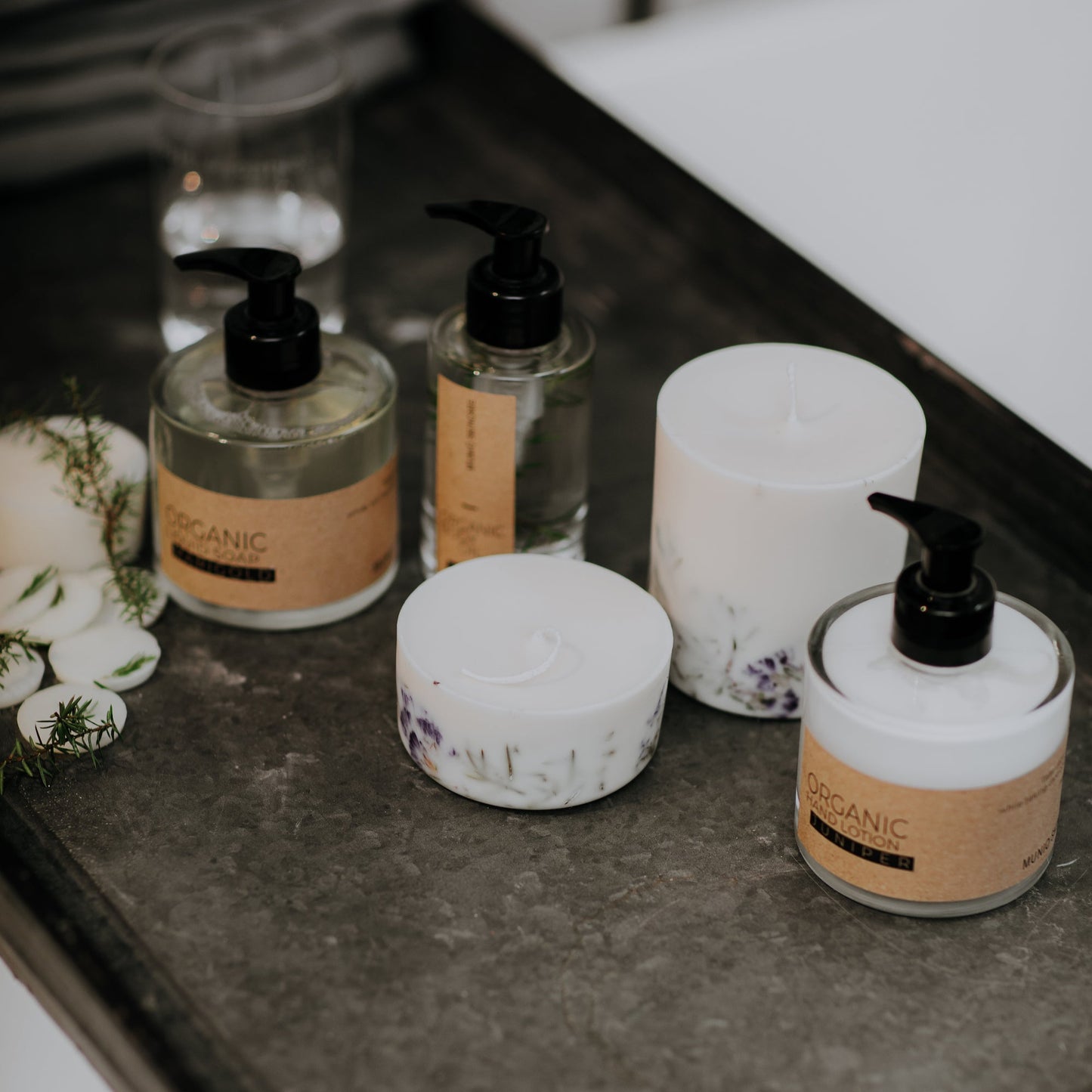 Wacholder Bio Handlotion in Glasflasche