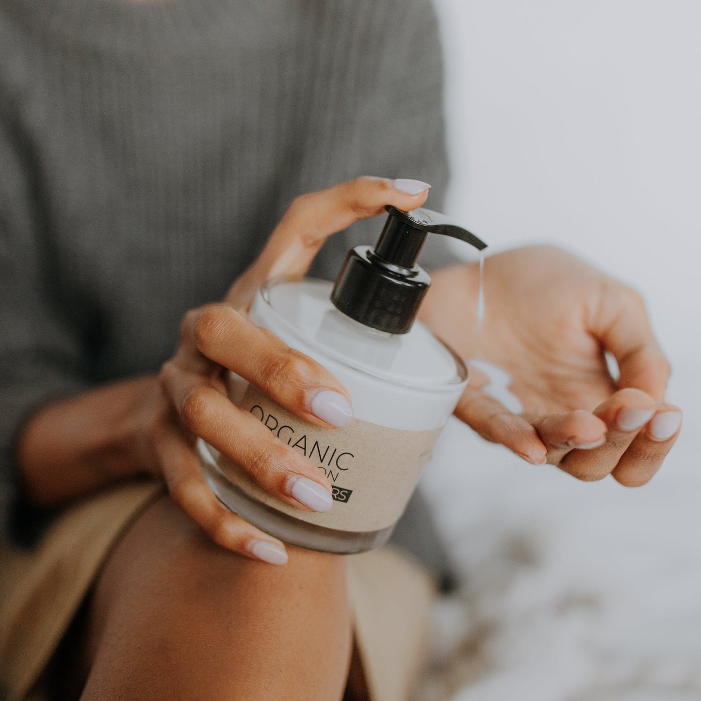 Wildblumen Bio Handlotion in Glasflasche