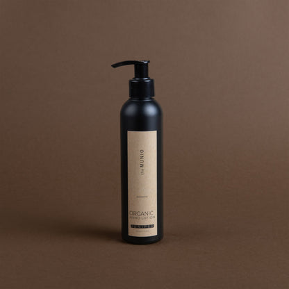 Washolder Bio- Hand lotion in einer schwarzen 200-ml-Flasche