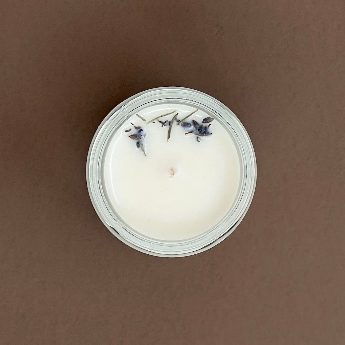 Lavendel Kerze im Votivglas