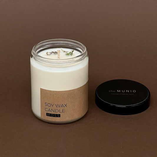 Moos Kerze im Votivglas