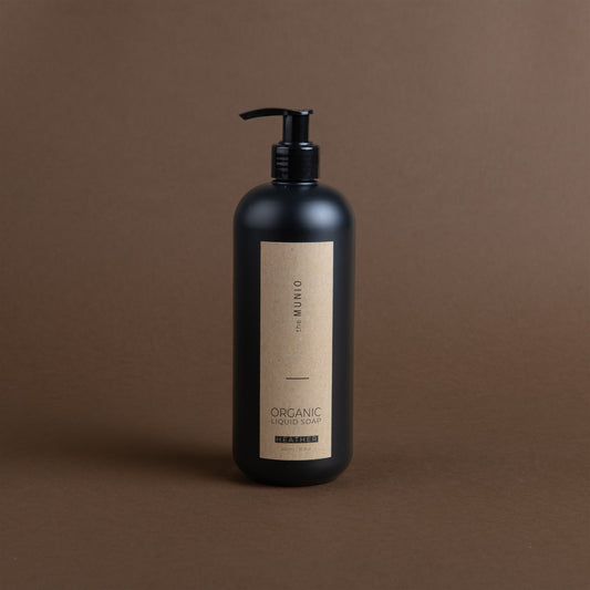 Heidekraut Bio-Flüssigseife in 500 ml schwarzer Flasche