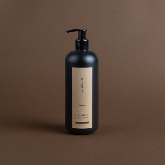 Wacholder Bio-Flüssigseife in 500ml schwarzer Flasche