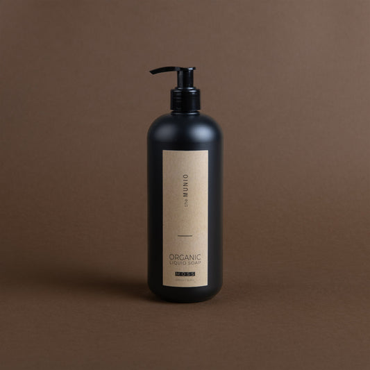Moos Bio-Flüssigseife in 500ml schwarzer Flasche