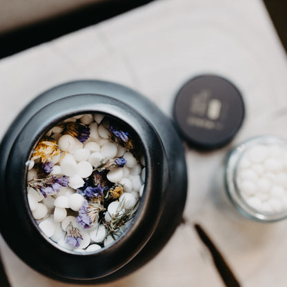 Wildblumen  kleine Washscmelze im Glas
