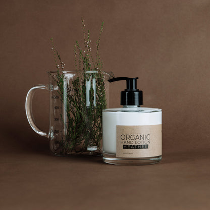 Heidekraut Bio Handlotion in Glasflasche
