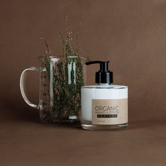 Heidekraut Bio Handlotion in Glasflasche
